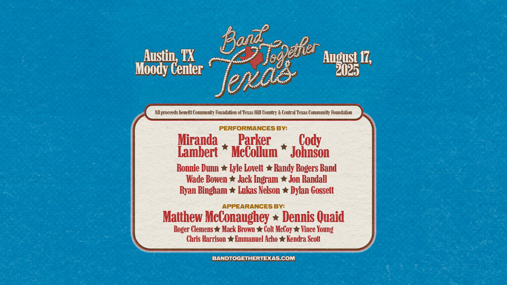 Miranda Lambert & Parker McCollum's Band Together Texas Benefit